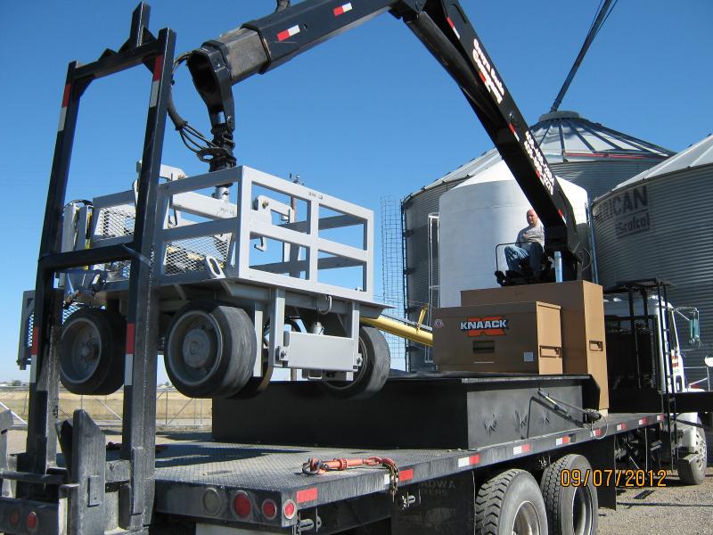 Unloading the test Cart