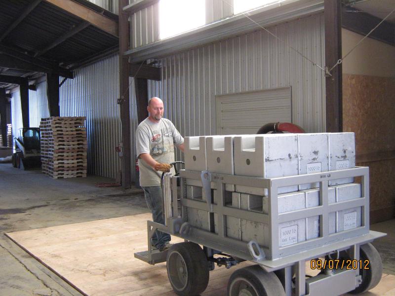 Test Cart with 21,000 lbs